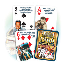 1966 Trivia Challenge Playing Cards: Great Birthday or Anniversary