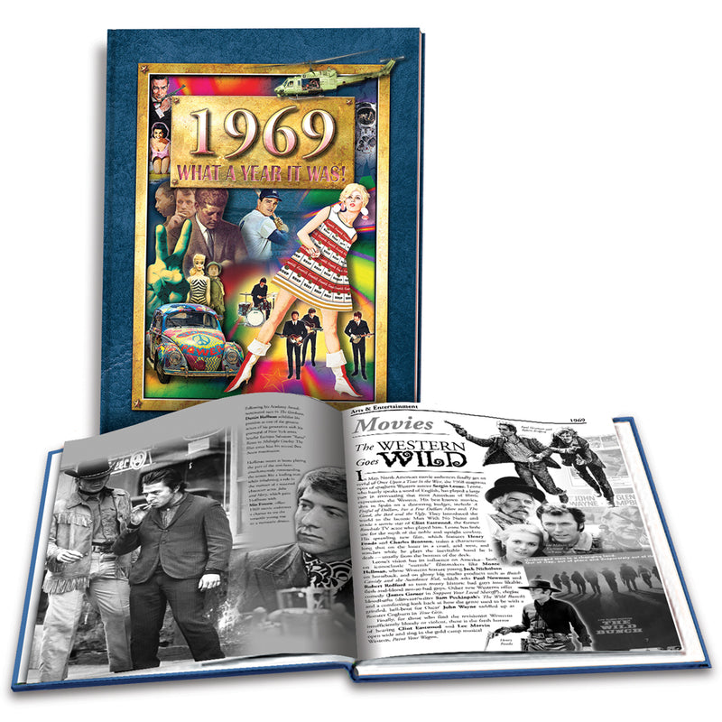 1969: What a Year it Was! - Hardcover Coffee Table Birthday Book
