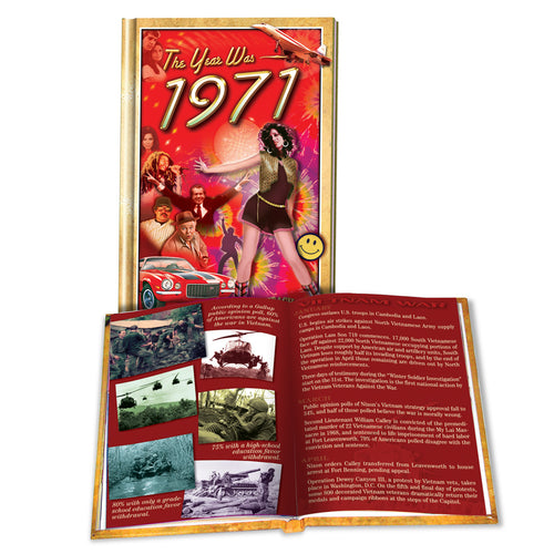 1971 MiniBook: 50th Birthday or Anniversary Gift