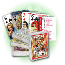 1974 Trivia Challenge Playing Cards: Birthday or Anniversary Gift