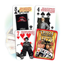 1975 Trivia Challenge Playing Cards: 45th Birthday Anniversary Gift