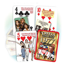 1977 Trivia Challenge Playing Cards: Great Birthday Gift or Anniversary Gift