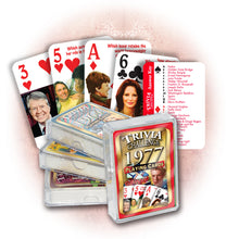 1977 Trivia Challenge Playing Cards: Great Birthday Gift or Anniversary Gift