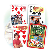 1978 Trivia Challenge Playing Cards: Birthday or Anniversary Gift