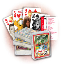 1978 Trivia Challenge Playing Cards: Birthday or Anniversary Gift