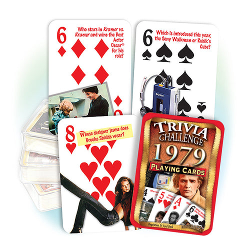 1979 Trivia Challenge Playing Cards: Happy Birthday or Anniversary Gift