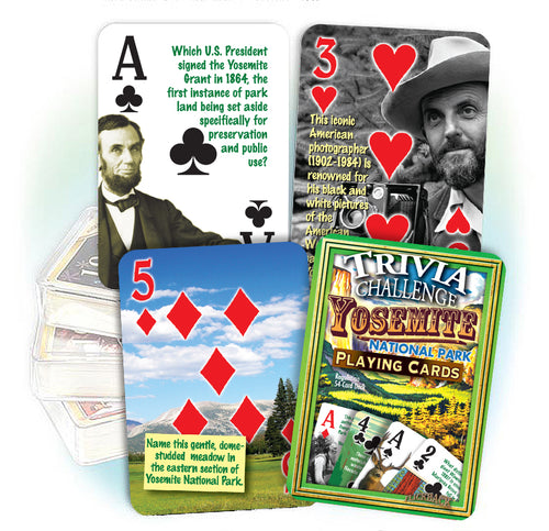 Yosemite National Park Trivia Playing Cards: